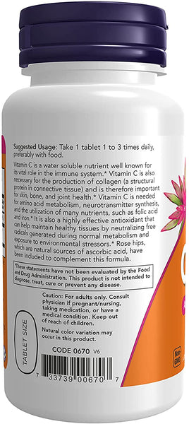 Vitamin C-500 with Rose Hips (500mg)