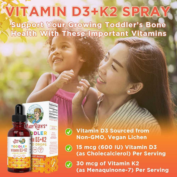 Toddler Vitamin D3+K2 Liquid Drops