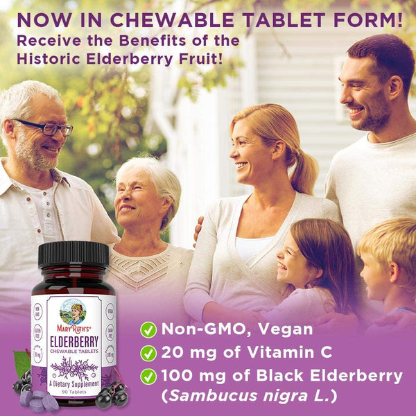 Elderberry Chewable Tablets - 90 Count