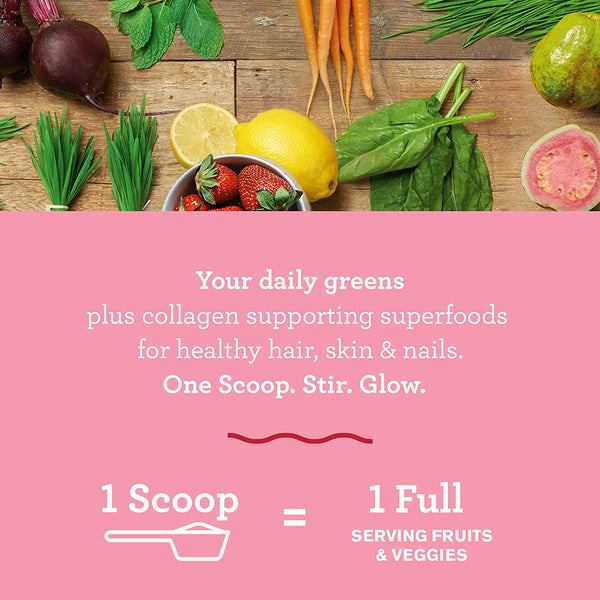 Green Superfood Powder - Beauty 30 Servings - Strawberry Lemonade