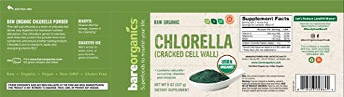USA-Imported Raw Organic Chlorella Powder (Cracked Cell Wall) - 8oz - 227g