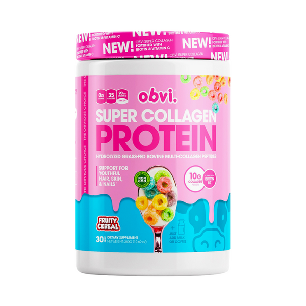 Obvi Super Collagen Protein - Fruity Cereal - 30 servings