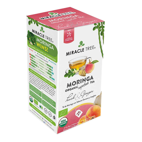 Organic Moringa Tea- Peach & Ginger