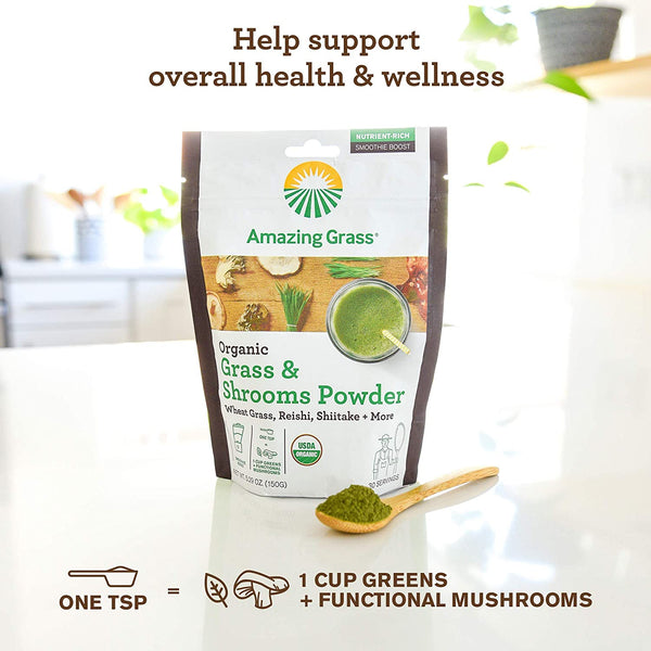 Organic Grass & Shrooms Powder - 30 Servings