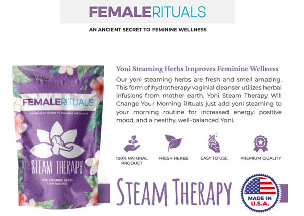 Female Rituals Yoni Steam - Steam Therapy Natural Herbs 2oz