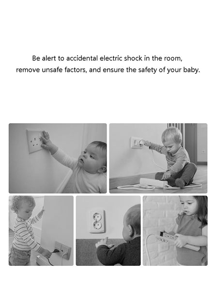 Baby & Kids Anti-Electric Shock Safety Shell Socket Protect - Grey