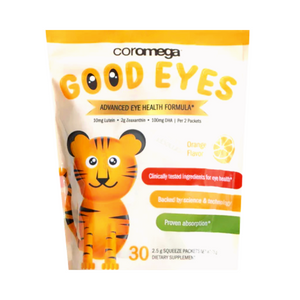 Good Eyes, DHA, Lutein and Ziaxanthin - 30 Squeez Packets