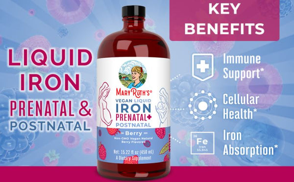 Vegan Prenatal & Postnatal Liquid Iron