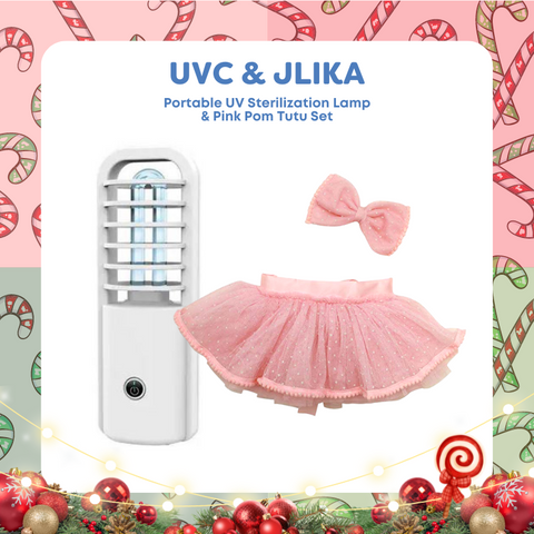 Portable UV Sterilization Lamp +Pink Pom Tutu Set