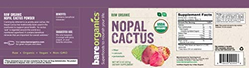 USA-Imported Raw Organic Nopal Cactus Powder - 8oz - 227g