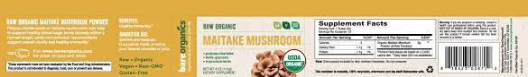 USA-Imported Raw Organic Maitake Mushroom Powder - 4oz - 114g