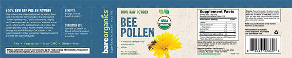 USA-Imported Raw Bee Pollen Powder - 8oz - 227g