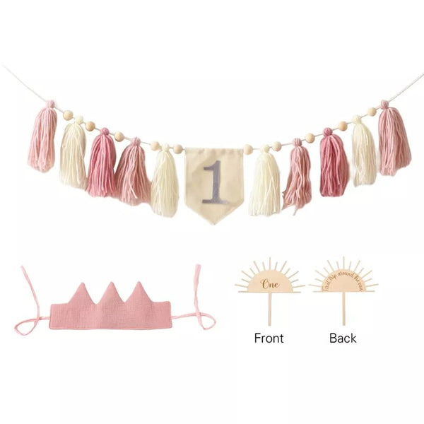 Cotton Tassel Baby Birthday Party Decoration