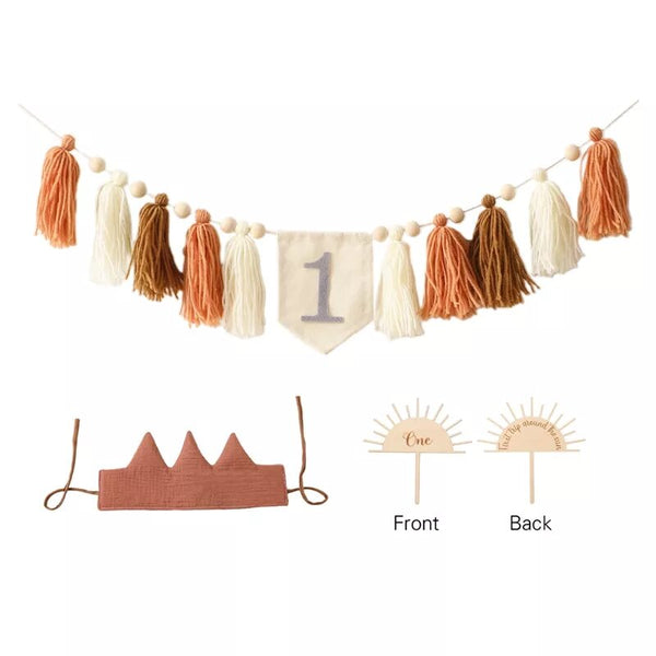 Cotton Tassel Baby Birthday Party Decoration