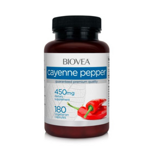 Cayenne Pepper (450mg) - 180 capsules