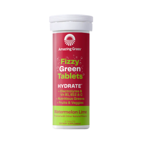 Effervescent GSF Hydrate - Plant Based On-The-Go Drink 10 Tablets - Watermelon Lime