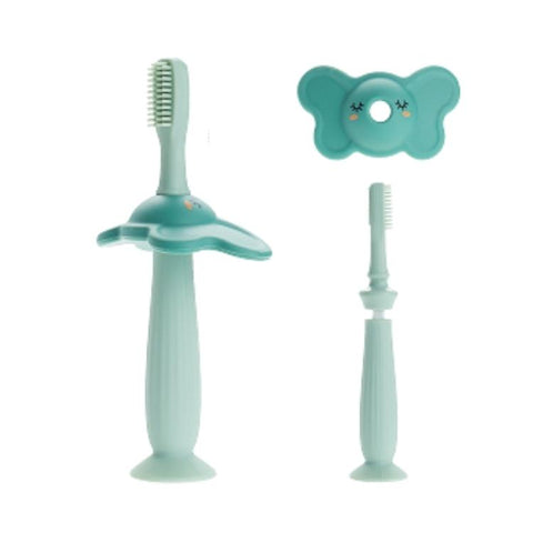 Elephant Toothbrush With 1 Spare Head - Green