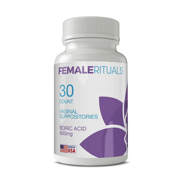 Female Rituals Vaginal Suppositories - Boric Acid - 30 count