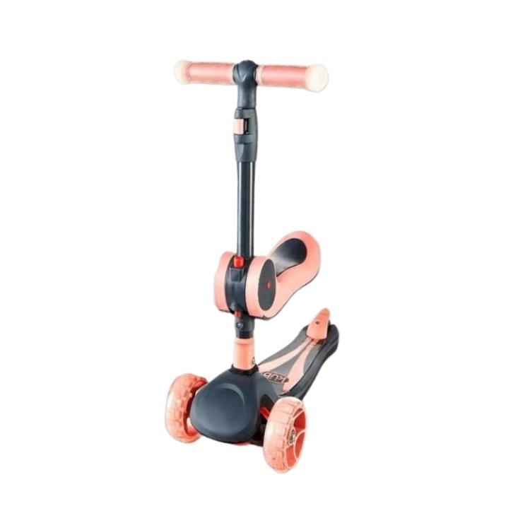 Foldable Scooter With Rotating Seat - Pink