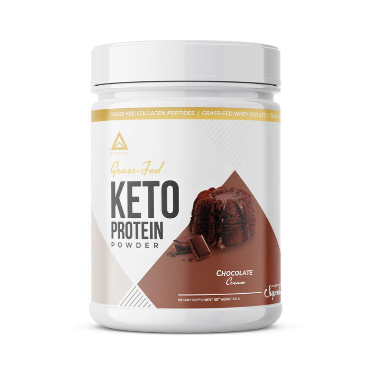 Grass Fed Keto Protein w/ Collagen - Chocolate Cream - 24 Servings