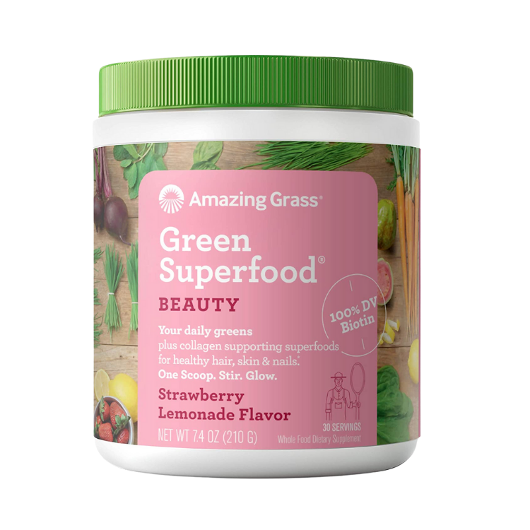 Green Superfood Powder - Beauty 30 Servings - Strawberry Lemonade