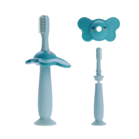 Elephant Toothbrush With 1 Spare Head - Blue