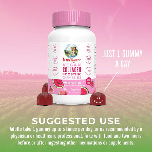 Collagen Boosting Gummies 90 Count - Watermelon