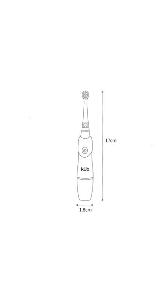 Electric Toothbrush With 2 Spare Head - Pink