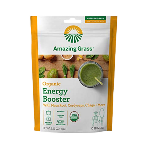 Organic Energy Booster - Maca Root | Cordyceps | Chaga 30 Servings