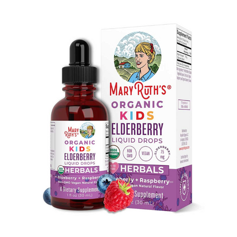 Organic Kids Elderberry Liquid Drops- 1oz
