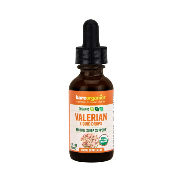 Organic Valerian (Sleep Support) Liquid Herbal Drops - 1 fl oz - 30ml