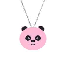 Panda Necklace Air Purifier - Pink