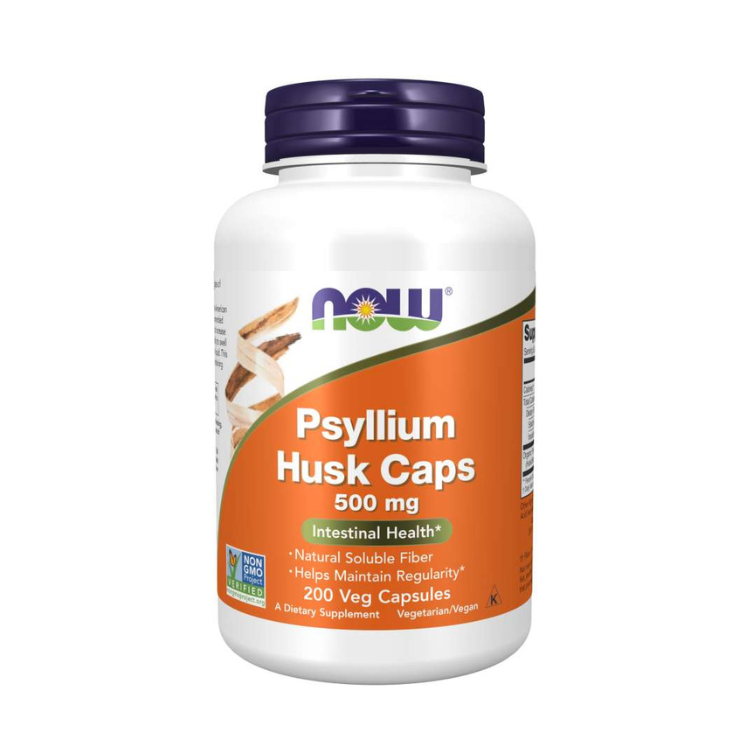 Psyllium Husk Dietary Fiber (500mg) - 500 Veggie Capsules