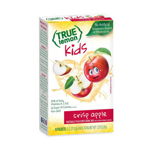 True Lemon Kids Naturally Flavored Drink Mix ONLY 10 CALORIES Crisp Apple