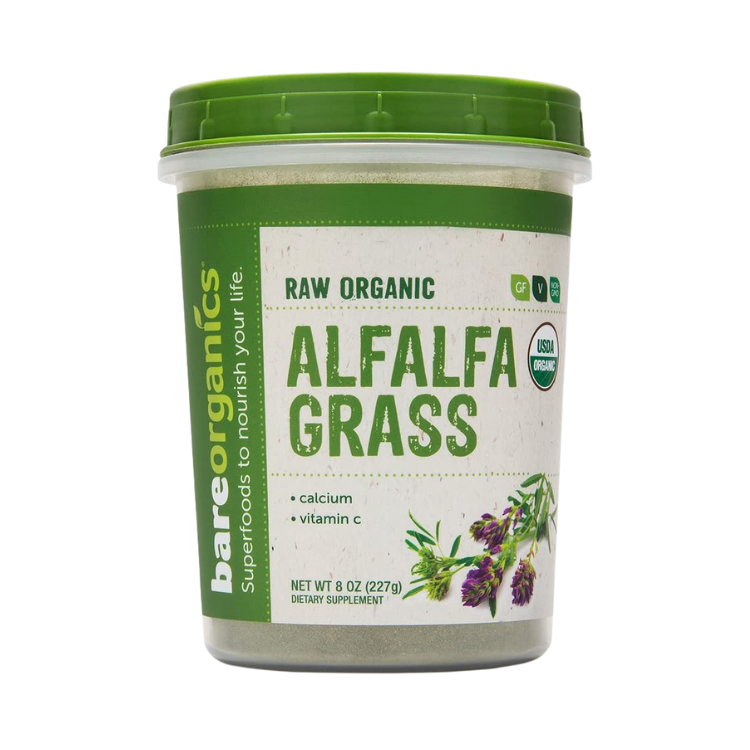 USA-Imported Raw Organic Alfalfa Grass Powder - 8oz - 227g