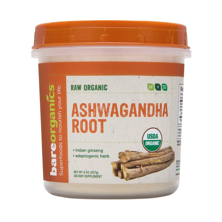 USA-Imported Raw Organic Ashwaganda Root Powder - 8oz - 227g