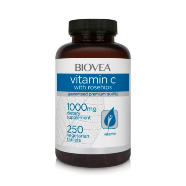 Vitamin C With Rosehips (1000mg) -250 Tablets