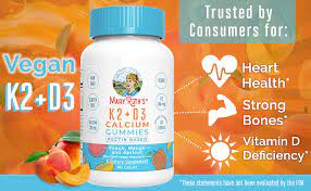 Vitamin K2 + D3 Calcium VEGAN Gummies 60 Gummies